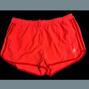 Adidas Women's Bright Red Athletic Shorts